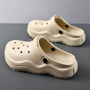 Guru Men's Platform <b>Clogs</b> Thick Sole 3.5Cm Height Increase EVA Outsole Breathable Non Slip Summer Beach Sandals - Product Image 3
