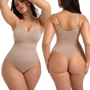 Bán buôn phụ nữ thong Shapewear bodysuits nén cơ thể phù hợp với mở đáy quần Shapewear giảm béo cơ thể Shaper mịn ra bodysuit