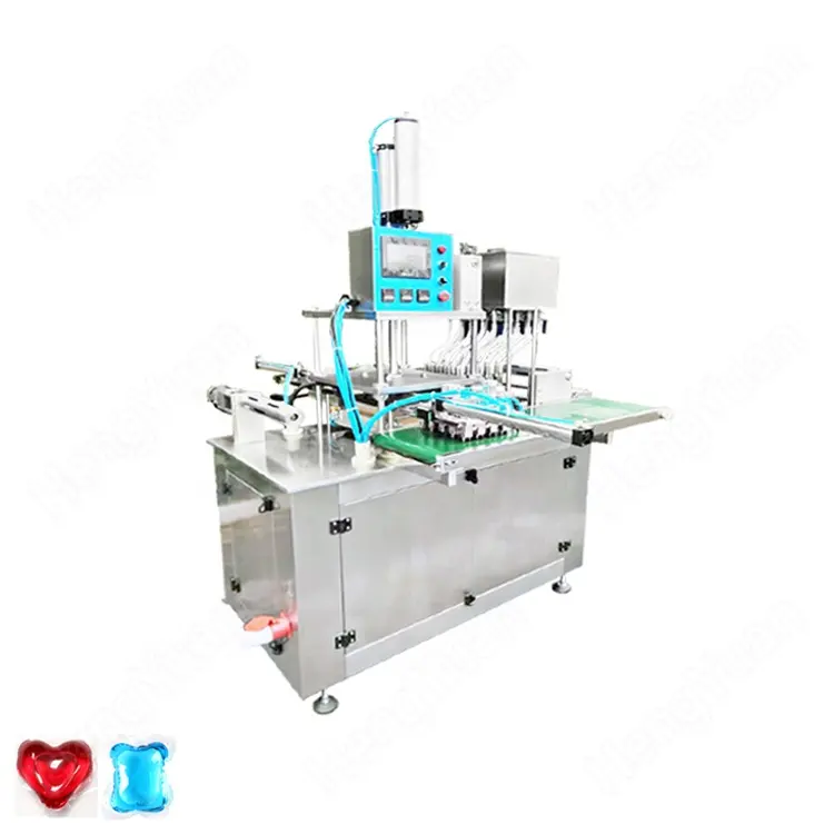 Automatic Heart Shaped PVA Beads Packing Machine, Single Color Detergent Water-Soluble Film Beads Packer