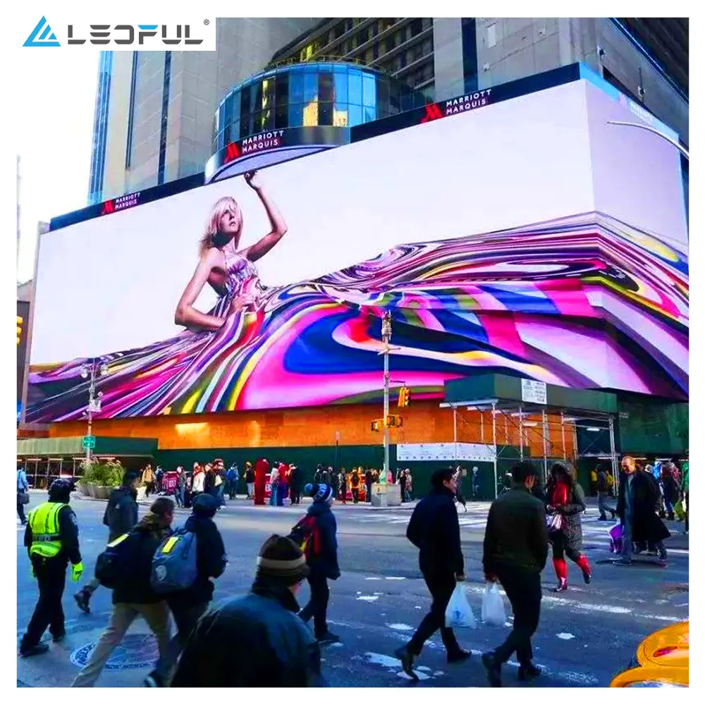 Customized Naked Eye 3D LED Video Wall Outdoor Ultra HD Big LED Advertising Videowall Screen Display for Large Shopping Malls