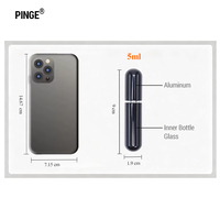 PINGE 5ml Inhalateur Nasal d'Aromathérapie Vierge Rechargeable, Bouteille Diffuseur d'Huiles Essentielles Vide, Bâtonnet Nasal Énergisant OEM & ODM