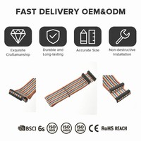 Produsen Kabel Pita Datar OEM AWG 2651 6-64Pin Konektor IDC 2.54mm Kabel Harness untuk Peralatan Industri Komputer