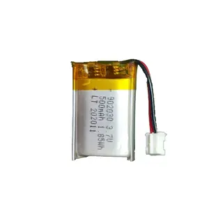 China Suppliers Lithium Polymer Battery 3.7V Rechargeable 500mAh lipo Battery for 3D Printer Moon Smart Night Light