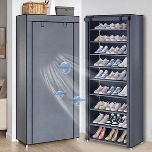 Mode magnétique côté ouvert empilable pliant clair affichage boîte de rangement de chaussures pour organisateur basket-ball Air Jord - Product Image 1