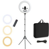 Anillo de luz LED más vendido, anillo de luz de relleno para teléfono móvil de 360 grados, 6 pulgadas/8 pulgadas/10 pulgadas/12 pulgadas/13 pulgadas/14 pulgadas/18 pulgadas/22 en modelo completo Selfie