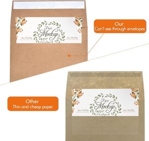 Bán Buôn Nâu Kraft Giấy Phong Bì Tự Niêm Phong Dính Thư Kích Thước Danh Mục Envelpe Cho Vận Chuyển Gửi Thư Đám Cưới Lời Mời - Product Image 3