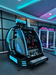 Новые тенденции 9D VR Cinema 2-Player кресло с вращением на 360 градусов 9D VR игровой автомат для общественного использования в помещении металлический материал - Product Image 3
