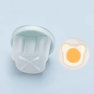 F1-347 פופולרי חדש חביתת עובש PP תינוק תוסף מזון מאודה ביצה שאינו מקל כוס עם מכסה עוגת ג 'לי פודינג מטוגן ביצה