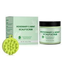 Ensemble de gommage pour cheveux au romarin crème hydratante hydratante à l'acide hyaluronique nourrissante et fortifiante soins capillaires