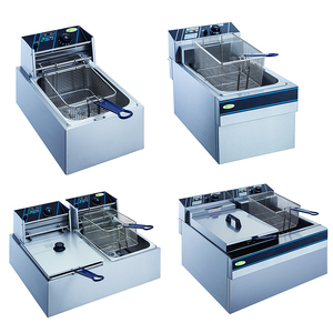 Catering Equipment Electric KFC Deep <strong>Chips</strong> <strong>Fryer</strong> Machine Double Tank Chicken <strong>Fryer</strong> for Hotels and Home Use New Condition - Product Image 4