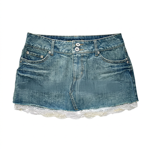 Jupe droite décontractée brodée grande taille pour femme, collection 2023, offre spéciale - Product Image 1