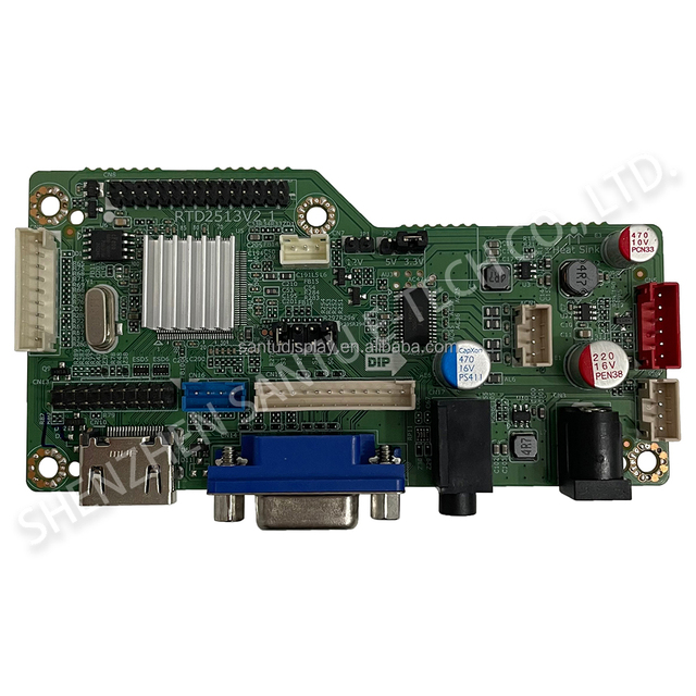 RTD2513V2.1-1L Multipurpose LCD Controller Board Dual Port LVDS Interface VGA/ Input for Industrial TFT Display Panels