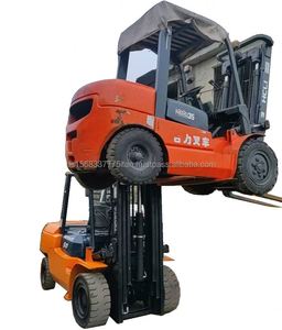 Chariot élévateur diesel d'occasion de haute qualité pour 5 tonnes, modèle 2024, hauteur de levage 4,5 m, garantie 1 an - Product Image 1