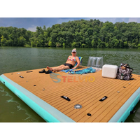 Professionnel Chine Fabrication Drop Stitch Eva Pad Mat Matelas Gonflable Eau Dock Eau Flottant Plate-Forme Dock