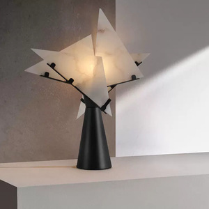 Lampe de bureau moderne en marbre naturel, style minimaliste, lumière chaude 3000K, modèle Eighty-<span class=keywords><strong>Six</strong></span>, pour hôtel, salon et bureau - Product Image 1