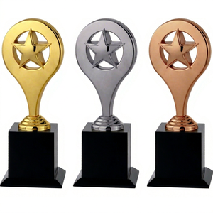 Custom Die Casting Metal Diamond <b>Trophy</b> with Laser Engraved & UV Printing Portable Designed to Client Specifications - Product Image 1