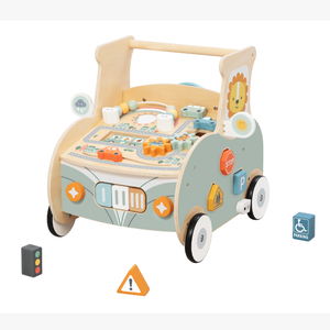 Juguete de <span class=keywords><strong>Madera</strong></span> Montessori con Cuentas para Enhebrar, Tablero de <span class=keywords><strong>Actividades</strong></span>, Andador para Bebés, <span class=keywords><strong>Caja</strong></span> de Clasificación - Product Image 1