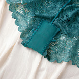 ชุดชั้นในลูกไม้เซ็กซี่แบบยุโรปของผู้หญิงกางเกงในสามเหลี่ยมสามเหลี่ยมขนาดใหญ่ระบายอากาศได้ดีเอวต่ำ - Product Image 6