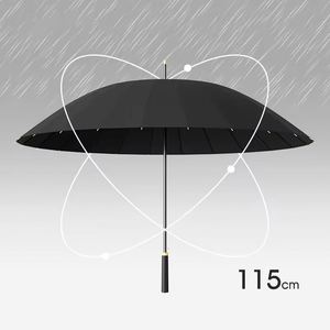 24K Golf Extra-<b>Large</b> <b>Umbrella</b> Straight Handle Classic Anti-Storm Business <b>Umbrella</b> with Logo Printing <b>Umbrella</b> High Quality - Product Image 3