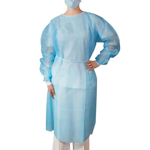 Robe chirurgicale d'isolement jetable non tissée imperméable respirante pour médecin/chirurgien/patient/visiteur/hôpital - Product Image 3