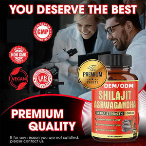 อาหารเสริมชิลลาจิตแบบ OEM ODM ผสมสารสกัดจากอัชวากันธาออร์แกนิก ชิลลาจิตบริสุทธิ์จากเทือกเขาหิมาลัยในรูปแบบแคปซูลออร์แกนิก - Product Image 3