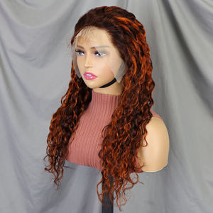 Pelucas de Cabello Humano 200% Natural, 22 Pulgadas, Ondas de Agua, Pelucas con Frente de Encaje 13x4, Peluca con Frente de Encaje Transparente - Product Image 1