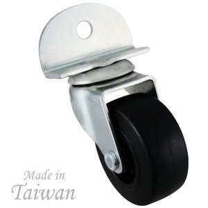Rueda giratoria Plana de Montaje lateral libre de acero y material de polipropileno - Product Image 4