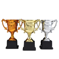 Couvercle de trophée en forme de rose artisanat créatif pour enfants médaille en plastique pour les établissements de formation de la maternelle en gros petite Rose