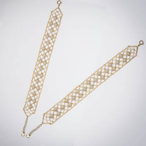 Neue trend ige 18 Karat Echt Gold Spitze Armband Meerwasser Perle Armband Frau Armbänder Perle Akoya Rosa Kette für Frauen Geschenk Party - Product Image 4