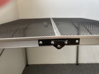 Table à cartes pliante carrée, table à cartes pliante légère et portable pour adultes, utilisation en intérieur et en extérieur, blanc
