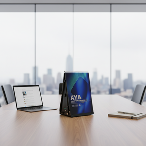 Stazione di Ricarica per Telefono da Scrivania Y2 Power AYA II con Cavo 3-in-1 Opzionale per Branding e Grafica, Caricabatterie Compatto per Cellulari - Product Image 1