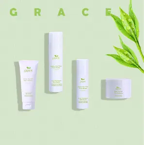 Conjunto de chá verde anti-envelhecimento para a pele, melhor efeito, produto vegano orgânico anti-envelhecimento para remoção de espinhas e acne, produto facial para cuidados com a pele