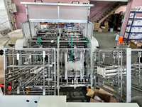 Machine automatique haute vitesse ZX-1600 pour la fabrication de boîtes à lunch en papier, machine de formage et d'érection de boîtes à nourriture, à hamburgers et à pizzas