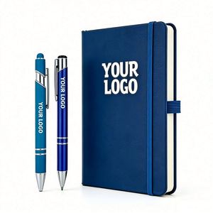 A5 PU <b>Leather</b> Cheap Office Notebooks School Student Diary Page Bookmark Personal Journal Hardcover Custom Notebook - Product Image 1