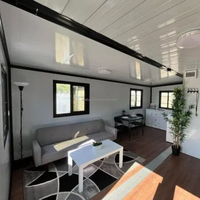 Construction rapide 20ft 40ft pliable conteneur étendu maison préfabriquée vacances salle de bain préfabriqué petit immeuble de bureaux Villa