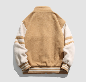 Hochwertige Herren jacken Baseball Winter jacke Herren Mit Baumwolle Bestickte Fleece jacke - Product Image 3