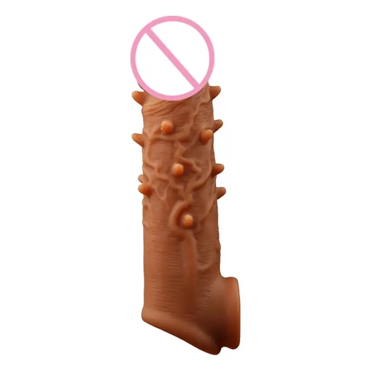 Manufacturer New Products Soft Silicone Cock Penis Delay Sex Toys Enlarger Dildo Sleeve