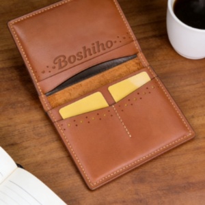 Tarjetero de Cuero Crazy Horse Vintage Simple Boshiho, Cartera para Tarjetas de Identificación para Hombre, Cartera Clásica de Cuero Genuino para Hombre - Product Image 6