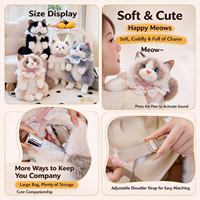 Fabricant de jouets en peluche personnalisés : Créez votre propre marque avec du coton PP à poils longs, des figurines de chat réalistes comme cadeaux d'anniversaire.