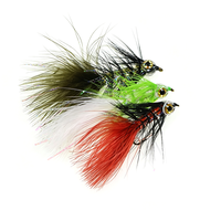 # 6 # 8 # 10 mouches Woolly Bugger 3D à yeux de poisson, effet masque de crâne de poisson, pour eau douce et salée, leurres de pêche à la truite et au bar