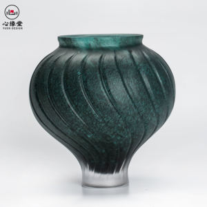 Elegante Handmade Deswaxing Tabletop Vidro Vasos De Cristal Flor De Luxo Artesanato De Cristal Radiante Arte De Luz Vaso - Product Image 3