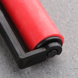 10cm Print making Rubber Roller Soft <span class=keywords><strong>Brayer</strong></span> Craft Projekte Tinte und Stanz werkzeuge mit roter Farbe