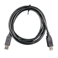 Cable Null Modem Utech USB 2.0 Macho a Macho con Chipset FT232R, Blindaje Trenzado y Cubierta de PVC, 2.5 Metros, para Transferencia de Datos y Comunicación con PC
