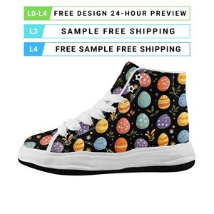 Zapatos de Lona Ligeros con Cordones, Retro, Personalizados OEM/ODM, para Hombre y Mujer, Tema de Pascua FN039-26009026-1 - Product Image 3