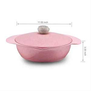 Vente flash : Batterie de cuisine 5 pièces, <span class=keywords><strong>induction</strong></span> domestique, nouvelle, antiadhésive, wok rose, fonte d'aluminium, cocotte - Product Image 4