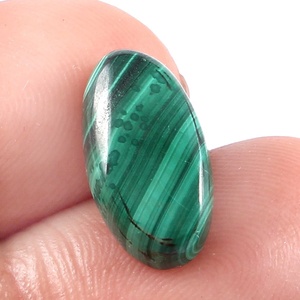 Lote al por mayor de piedras de malaquita verde natural, cabujones iridiscentes, calidad AAA, 10 quilates, tamaño 100, para fabricación de joyería - Product Image 3
