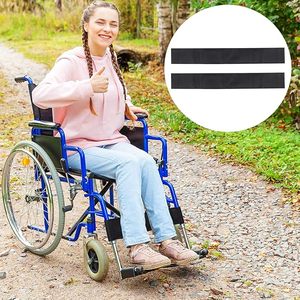 Custom Wheelchair Calf Strap Adjustable PU Leather Leg Support Belt Safety Accessory for Manual Wheelchairs - Product Image 2