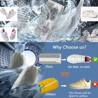 Sacs de lavage pour chaussures Sacs à linge pour chaussures Sac de nettoyage en maille pour baskets Sac d'organisation de voyage Pochette pour baskets Chaussettes Machine à laver