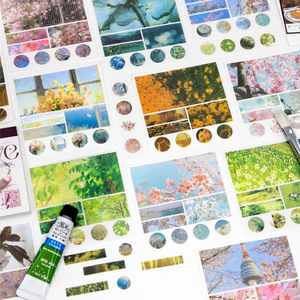 40 autocollants par paquet, série Lettres de loin, embellissements vintage artistiques de style Instagram pour journalisation et scrapbooking - Product Image 2