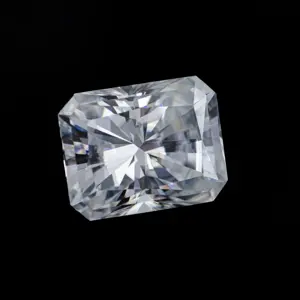Mossanite de corte radiante por atacado com certificação GRA para diamante branco testador de diamante D EF Cor VVS Moissanite solta